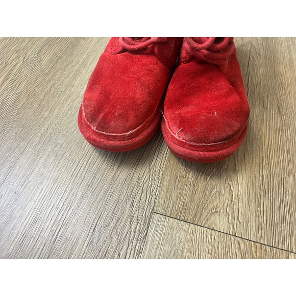 UGG Chukka Boots Girls 13 Youth Red - WORN - Picture 3 of 7